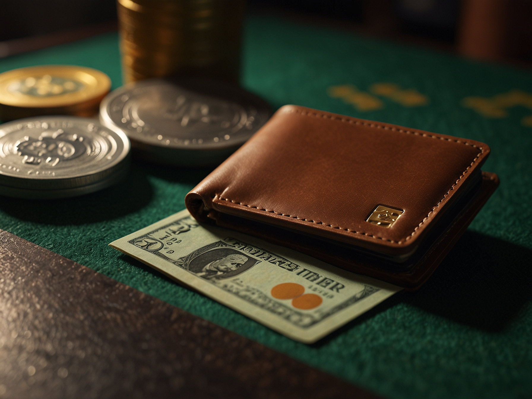 Tarjeta, efectivo y criptomoneda representados